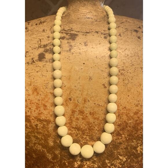 Jay King Necklace Lemon Chrysoprase Beaded Graduating Vintage DTR - Picture 4 of 7